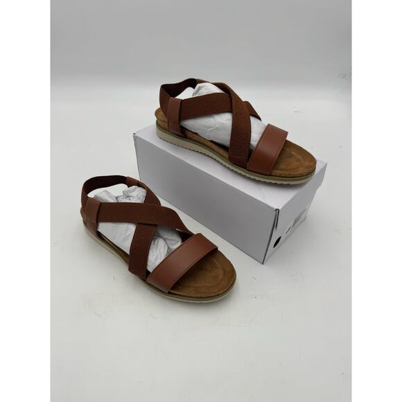 Dream Pairs Brown Strappy Sandals – Women’s - Picture 5 of 5
